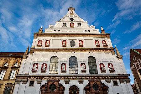 simsearch:400-07309915,k - Facade of Saint Michael Church in Munich, Bavaria, Germany Stock Photo - Budget Royalty-Free & Subscription, Code: 400-07309914