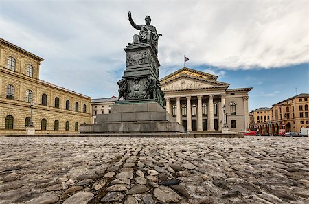 simsearch:400-07309915,k - The National Theatre of Munich, Located at Max-Joseph-Platz Square in Munich, Bavaria, Germany Stock Photo - Budget Royalty-Free & Subscription, Code: 400-07309916