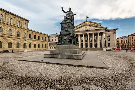 simsearch:400-07309915,k - The National Theatre of Munich, Located at Max-Joseph-Platz Square in Munich, Bavaria, Germany Stock Photo - Budget Royalty-Free & Subscription, Code: 400-07309917