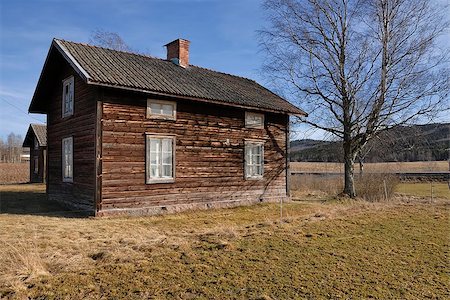 finland log cabins - Traditional log cabin in a holiday resort in Dalarna, Sweden. Stock Photo - Budget Royalty-Free & Subscription, Code: 400-07301619