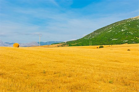 simsearch:400-04636750,k - Hay Bales on the Field in the Cantabrian Mountain, Spain Stock Photo - Budget Royalty-Free & Subscription, Code: 400-07314869