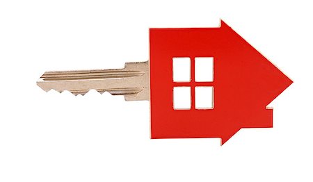 simsearch:400-04852236,k - House key on white background Stock Photo - Budget Royalty-Free & Subscription, Code: 400-07317017