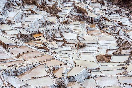 simsearch:862-06677365,k - Maras salt mines in the peruvian Andes at Cuzco Peru Stock Photo - Budget Royalty-Free & Subscription, Code: 400-07317747