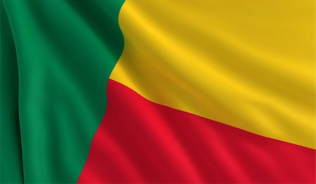 simsearch:400-06086537,k - A flag of Benin in the wind Stock Photo - Budget Royalty-Free & Subscription, Code: 400-07318135