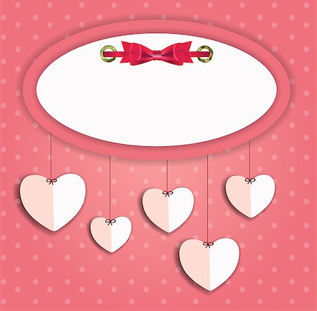 simsearch:400-07216352,k - Valentines day heart backgroung, vector illustration Photographie de stock - Aubaine LD & Abonnement, Code: 400-07328849