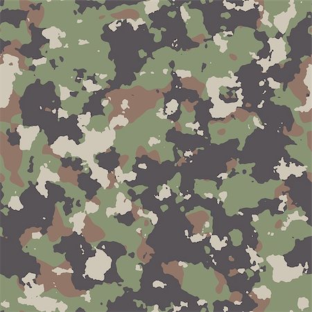 Woodland Summer Camouflage. Seamless Tileable Texture. Stock Photo - Budget Royalty-Free & Subscription, Code: 400-07329373