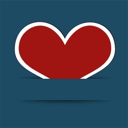 simsearch:400-05897213,k - Red heart. Abstract background. The concept of Valentine's Day Stock Photo - Budget Royalty-Free & Subscription, Code: 400-07323190