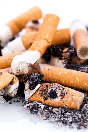 simsearch:400-06761272,k - stop smoking cigarettes ashtrey nicotine closeup isolated object Stock Photo - Budget Royalty-Free & Subscription, Code: 400-07323929