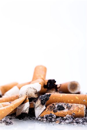 simsearch:400-06761272,k - stop smoking cigarettes ashtrey nicotine closeup isolated object Stock Photo - Budget Royalty-Free & Subscription, Code: 400-07323930