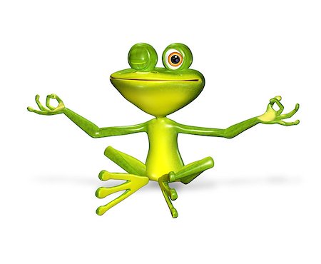 simsearch:400-04912667,k - 3d illustration merry green frog with big eyes Stock Photo - Budget Royalty-Free & Subscription, Code: 400-07338539