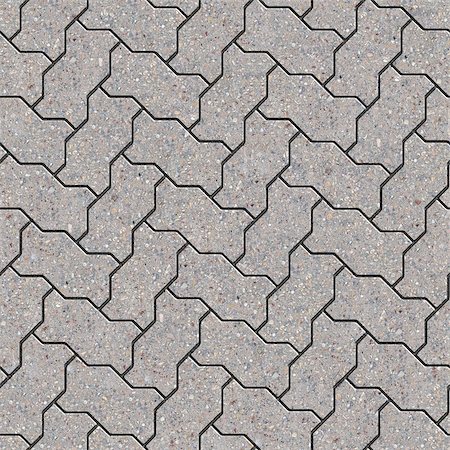 Gray Wavy Paving Slabs. Parquet Laying. Seamless Tileable Texture. Stock Photo - Budget Royalty-Free & Subscription, Code: 400-07332016