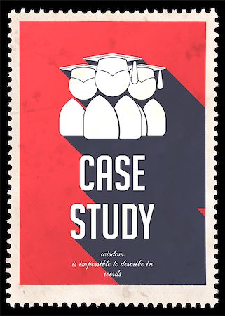 simsearch:400-07337983,k - Case Study on Red Background. Vintage Concept in Flat Design with Long Shadows. Stock Photo - Budget Royalty-Free & Subscription, Code: 400-07332107