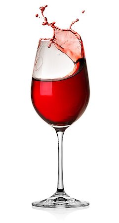 Moving red wine glass over a white background Stock Photo - Budget Royalty-Free & Subscription, Code: 400-07332428