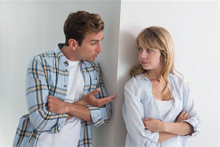 simsearch:6109-07601529,k - Unhappy couple having an argument at home Stock Photo - Budget Royalty-Free & Subscription, Code: 400-07343709