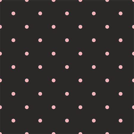 scrapbook wallpaper - Seamless vector pattern with pastel pink polka dots on black background. For website design, blog, desktop wallpaper, cards, invitations, wedding or baby shower albums, backgrounds, arts and scrapbooks Stock Photo - Budget Royalty-Free & Subscription, Code: 400-07405590