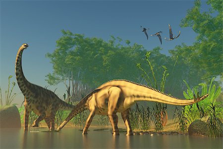 Spinophorosaurus was one of the titanic dinosaurs that inhabited swamps of the Jurassic Era. Stock Photo - Budget Royalty-Free & Subscription, Code: 400-07416565