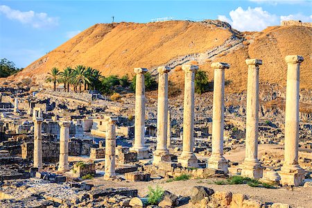 simsearch:400-06642892,k - Ancient city of Beit She'an in Israel Stock Photo - Budget Royalty-Free & Subscription, Code: 400-07416887