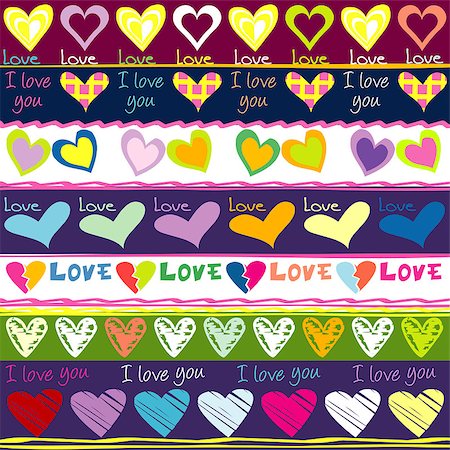 simsearch:400-04886615,k - Lovely background with hearts Stock Photo - Budget Royalty-Free & Subscription, Code: 400-07411336