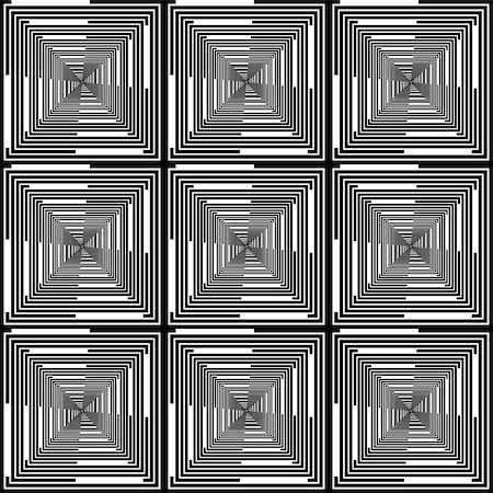 simsearch:400-07424187,k - Design seamless monochrome checked pattern. Abstract geometric background. Vector art Photographie de stock - Aubaine LD & Abonnement, Code: 400-07413122