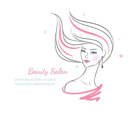 Vector illustration of Beautiful woman Stock Photo - Budget Royalty-Free & Subscription, Code: 400-07413970