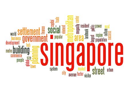 Singapore word cloud Stock Photo - Budget Royalty-Free & Subscription, Code: 400-07424091