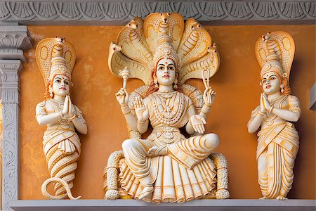 Hindu God Yoga Sutra of Patanjali Statue on Exterior of Hindu Temple Stock Photo - Budget Royalty-Free & Subscription, Code: 400-07424731