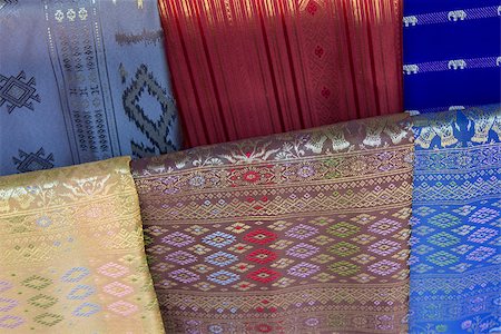 fabric bolt - Fabrics found in a market at Luang Prabang, Lao Stock Photo - Budget Royalty-Free & Subscription, Code: 400-07425020