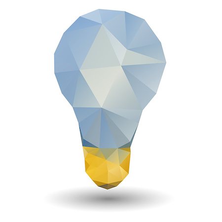 Triangle bulb. Also available as a Vector in Adobe illustrator EPS format, compressed in a zip file. The vector version be scaled to any size without loss of quality. Stock Photo - Budget Royalty-Free & Subscription, Code: 400-07425517