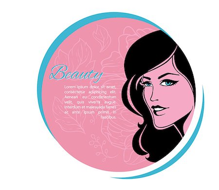 Vector illustration of Beautiful woman eps 10 Stock Photo - Budget Royalty-Free & Subscription, Code: 400-07427421