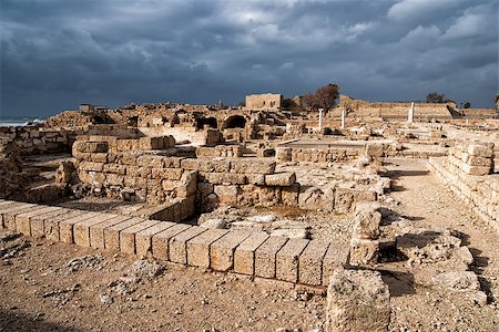 romans patterns - Ruins of roman period in caesarea, Israel Stock Photo - Budget Royalty-Free & Subscription, Code: 400-07428436