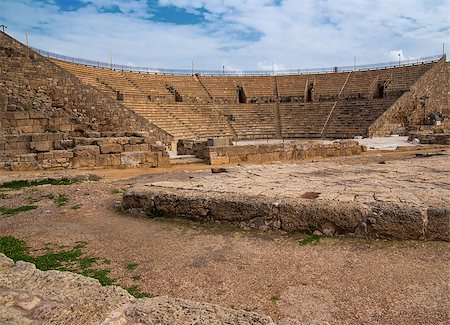 simsearch:400-06642892,k - Caesarea Ancient theatre in the north Israel Stock Photo - Budget Royalty-Free & Subscription, Code: 400-07428430