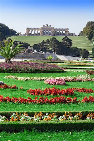 The Schonbrunn Palace Garden and Gloriette Stock Photo - Budget Royalty-Free & Subscription, Code: 400-07420380