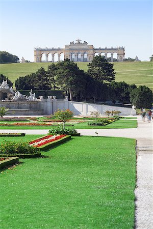 The Schonbrunn Palace Garden and Gloriette Stock Photo - Budget Royalty-Free & Subscription, Code: 400-07420381