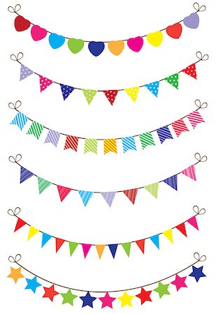 simsearch:400-06628533,k - vector bunting Stock Photo - Budget Royalty-Free & Subscription, Code: 400-07421083