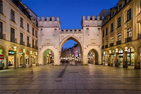 simsearch:400-07309915,k - Karlstor Gate and Karlsplatz Square in the Evening, Munich, Germany Stock Photo - Budget Royalty-Free & Subscription, Code: 400-07445489