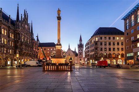 simsearch:400-07309915,k - Old Town Hall and Marienplatz in the Morning, Munich, Bavaria, Germany Stock Photo - Budget Royalty-Free & Subscription, Code: 400-07445491