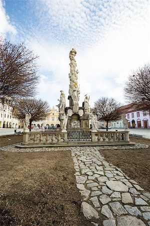 simsearch:400-05732427,k - Telc, Czech Republic - Unesco city, Marian, column, build, in, 1716-1720., Author, of, the, is, sculptor, David, Lipart, Brtnice Stock Photo - Budget Royalty-Free & Subscription, Code: 400-07446376