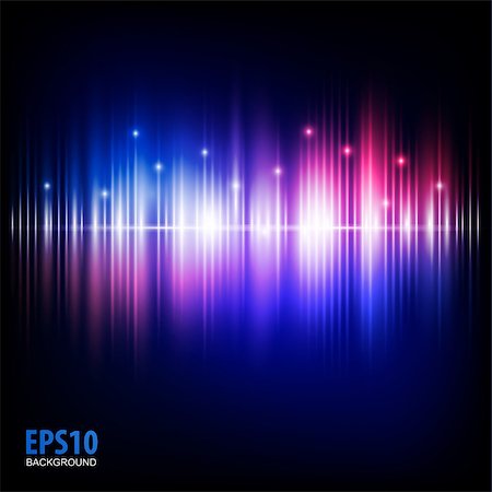 speakers graphics - Music equalizer wave. Vector illustration Abstract music Stock Photo - Budget Royalty-Free & Subscription, Code: 400-07462443