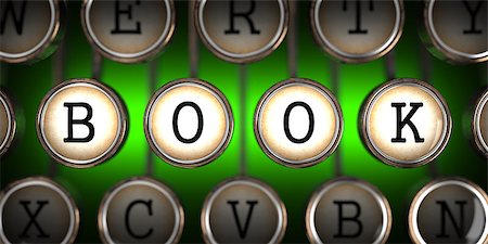 simsearch:700-00150473,k - Book on Old Typewriter's Keys on Green Background. Stock Photo - Budget Royalty-Free & Subscription, Code: 400-07477210