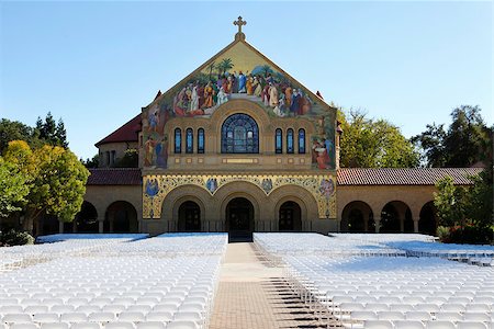 STANFORD, CA, USA - SEPTEMBER 17: Mission church at Stanford University in California, 17 September, 2013. USA Stock Photo - Budget Royalty-Free & Subscription, Code: 400-07471056