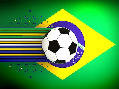 simsearch:400-07544917,k - soccer ball on background of the flag brazil Stock Photo - Budget Royalty-Free & Subscription, Code: 400-07480864