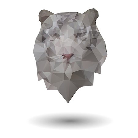 simsearch:400-04171805,k - Triangle tiger icon. Also available as a Vector in Adobe illustrator EPS format, compressed in a zip file. The vector version be scaled to any size without loss of quality. Stock Photo - Budget Royalty-Free & Subscription, Code: 400-07498434