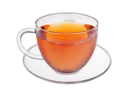 simsearch:400-04273561,k - Glass cup of fresh tea isolated on white background Stock Photo - Budget Royalty-Free & Subscription, Code: 400-07504184