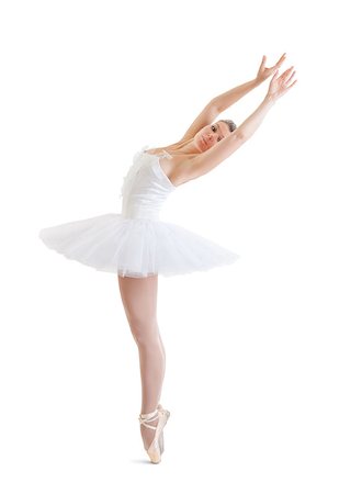 simsearch:400-04255721,k - beautiful ballerina in classical tutu on a white background Stock Photo - Budget Royalty-Free & Subscription, Code: 400-07504191