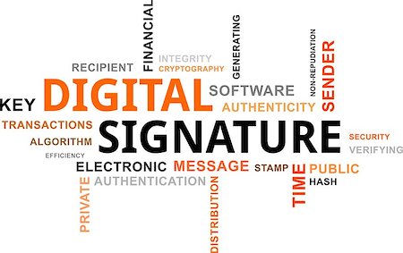 sender - A word cloud of digital signature related items Stock Photo - Budget Royalty-Free & Subscription, Code: 400-07504818