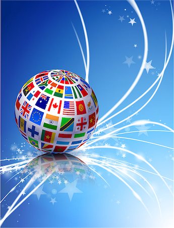 fireworks on a white background - Flag Globe on Abstract Modern Light Background Original Illustration Stock Photo - Budget Royalty-Free & Subscription, Code: 400-07505484