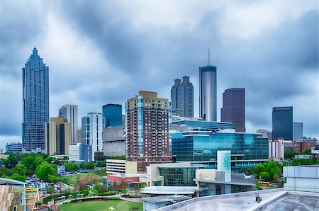 Downtown Atlanta, Georgia USA skyline Stock Photo - Budget Royalty-Free & Subscription, Code: 400-07509458