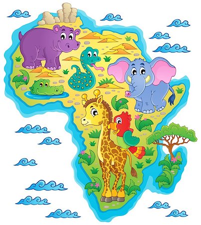 simsearch:400-04365864,k - Africa map theme image 1 - eps10 vector illustration. Stock Photo - Budget Royalty-Free & Subscription, Code: 400-07516532