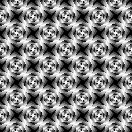 rose designs patterns - Design seamless monochrome whirlpool geometric pattern. Abstract textured background. Vector art. No gradient Stock Photo - Budget Royalty-Free & Subscription, Code: 400-07518692