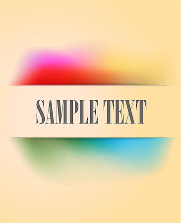 simsearch:400-04875332,k - Vintage banner with multicolored pastel rainbow gradient. Vector illustration Photographie de stock - Aubaine LD & Abonnement, Code: 400-07510019